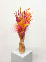 ZELIA » Mazzo di fiori secchi arancio, giallo e fucsia