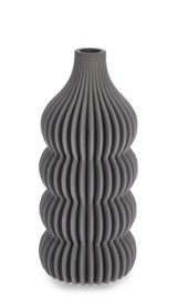 JASON » Vaso di ceramica stampata in 3D grigio - 24cm - Bloomoon
