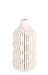 KENDRA » Vaso di ceramica stampata in 3D beige - 20cm - Bloomoon