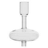 LIANA » Portacandela in vetro trasparente piccolo - 22cm - Bloomoon