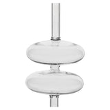 LUANA » Portacandela in vetro trasparente grande - 28cm - Bloomoon