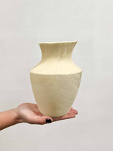 MARLOW » Vaso ceramica obliquo beige - 22cm - Bloomoon