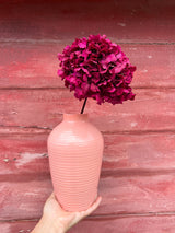 STRIPES » Vaso in ceramica hand - made tangerine lucido grande - Bloomoon