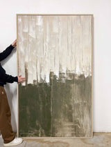 BOLD » dipinto con texture in rilievo 124X204cm