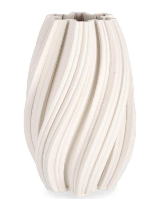 JOLEEN » Vaso di ceramica stampata in 3D beige