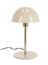 IVETTE » Lampada da tavolo beige di metallo laccato - 36cm