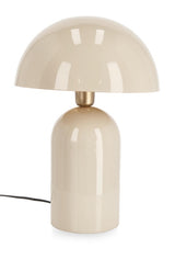 VELMA » Beige lacquered metal table lamp - 45cm