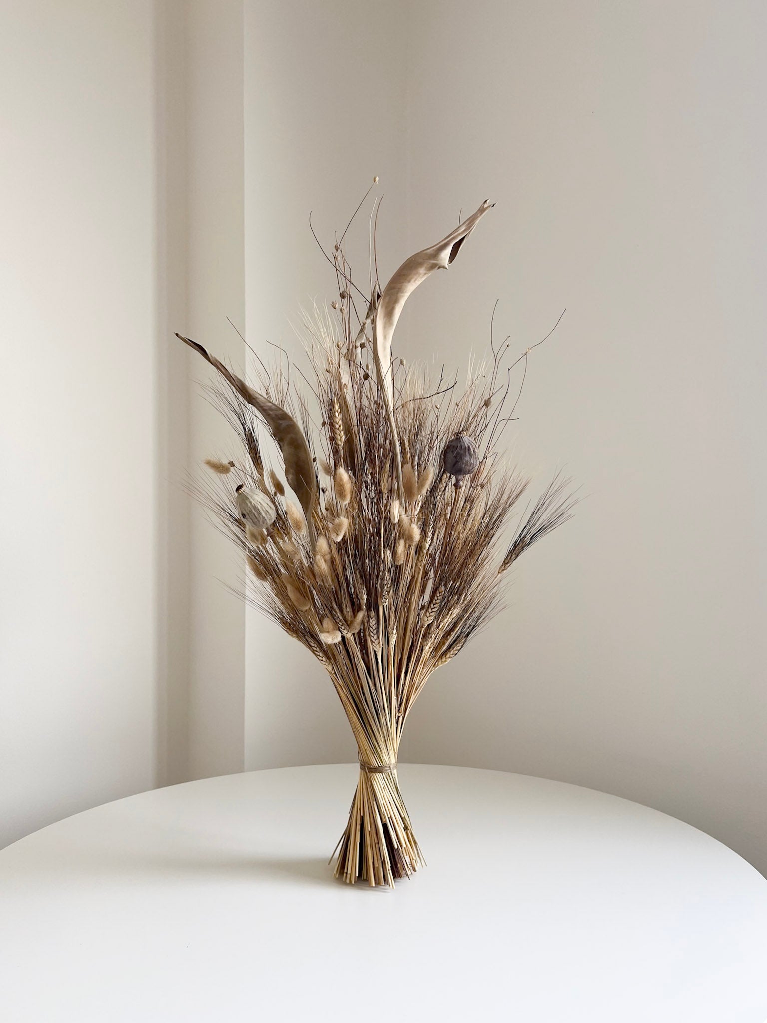 AUGUSTO » Bouquet in stile vintage moderno di fiori essiccati naturali