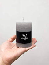 ELARA TRIS » Tris di candele rustiche grigio