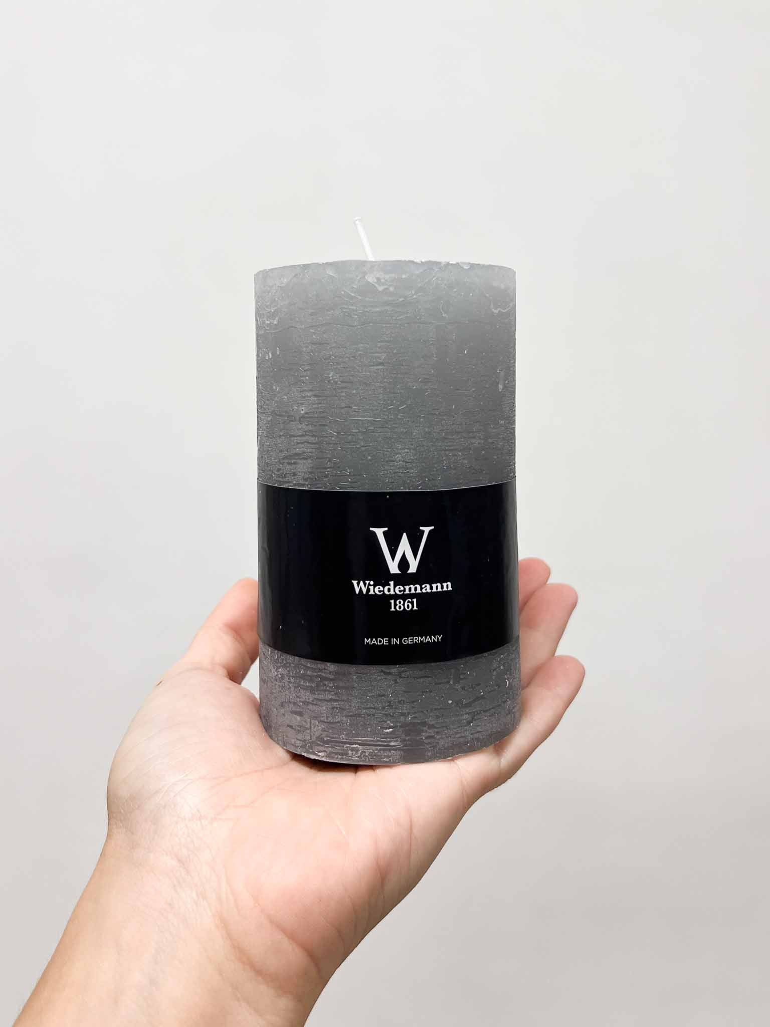 ELARA TRIS » Tris di candele rustiche grigio