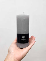 ELARA TRIS » Tris di candele rustiche grigio