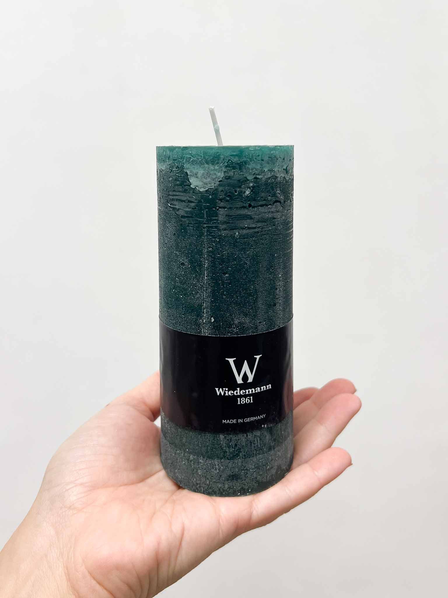 VELVET TRIS » Tris di candele rustiche verde