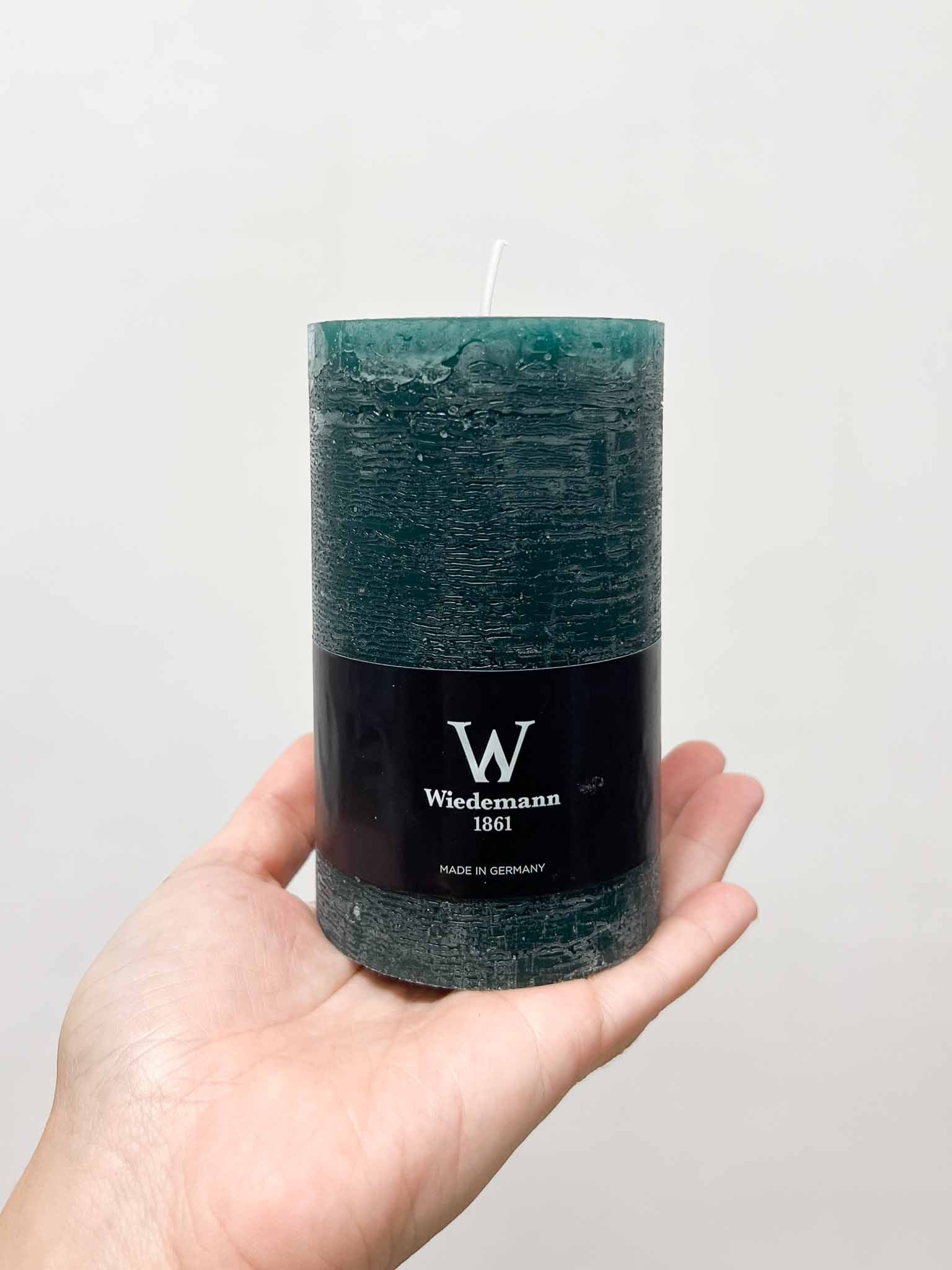 VELVET TRIS » Tris di candele rustiche verde