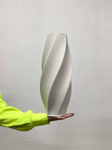 GISELLA » Vaso di ceramica stampata in 3D bianco