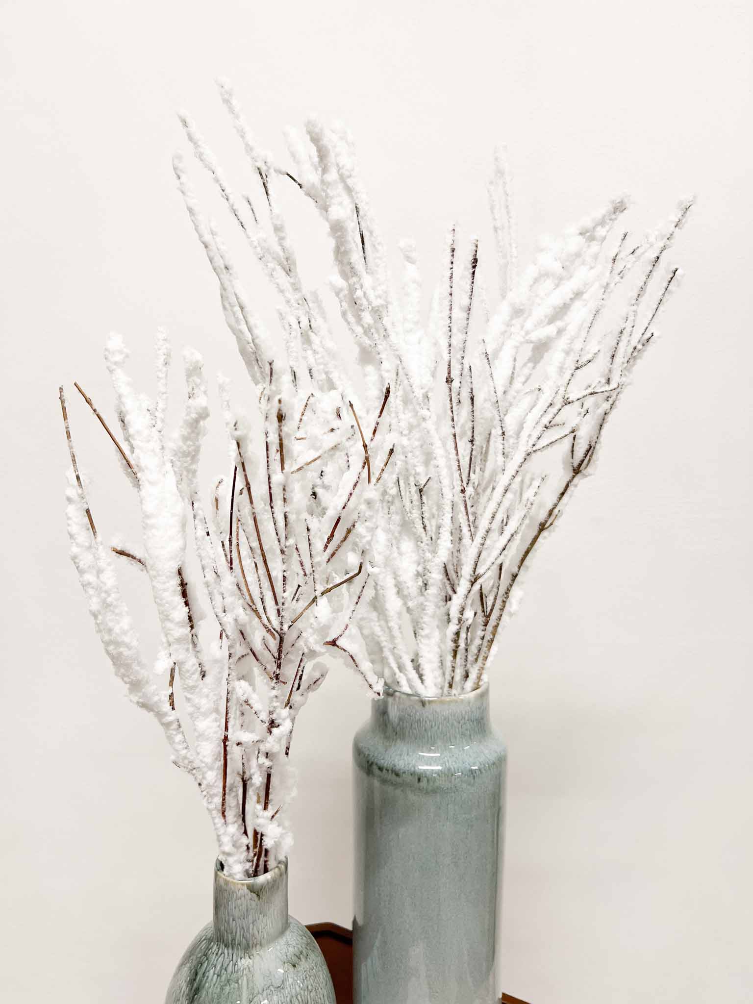 GERMANOTTA » Mazzo di Faggio floccato bianco 10 steli