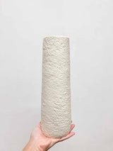 HISAR » Vaso ceramica bianco materico