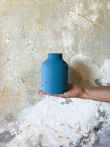 PRICKLY » Small Matt Teal Handmade Ceramic Vase 