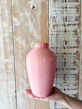 STRIPES » Big Glossy Tangerine Handmade Ceramic Vase