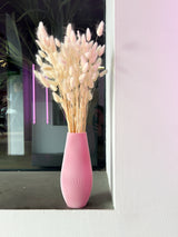 DELIA » Vase en bioplastique rose caramel - 25 cm