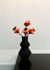 VALENTINA » Coal Black PLA Vase - 22cm