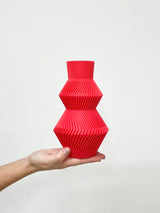 VALENTINA » Vase en bioplastique rouge pastèque - 22 cm