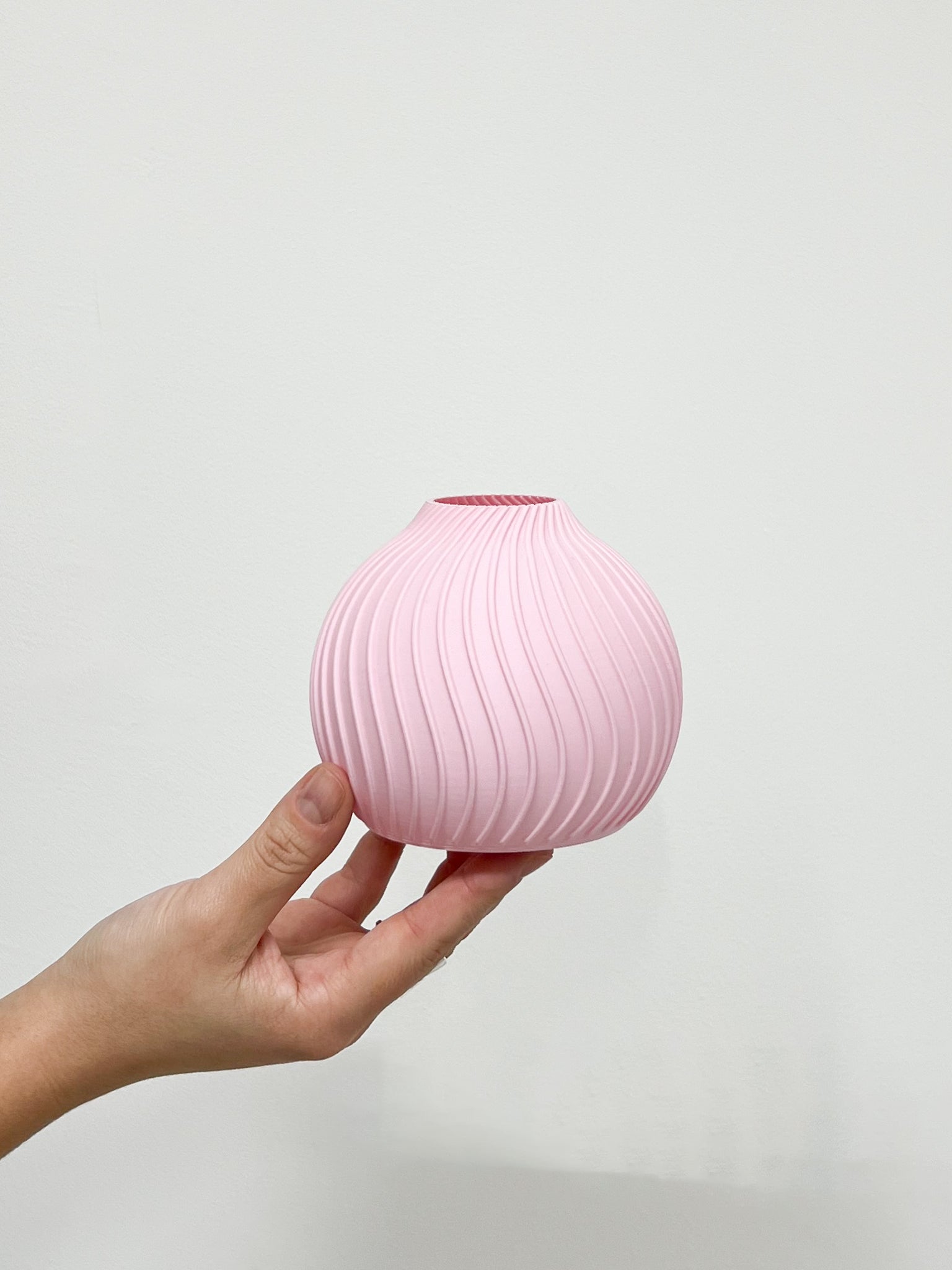 LOLA » Vase en bioplastique rose caramel - 10 cm