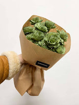 CHLORIS » Bouquet di rose verdi ricostruite in fibra di manioca