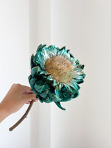 DOMINIQUE » fiore di carciofo grande aperto teal