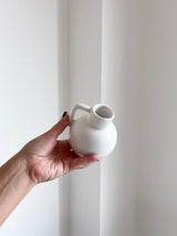 ELSY » Piccolo vasetto caraffa di ceramica bianca H10cm