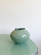 ESMA » Vaso di ceramica smaltato verde H20cm