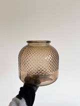 AVRIL » Vaso di vetro color tortora