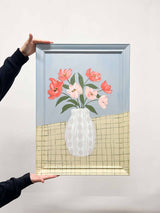 FLORURE » Dipinto su tela con cornice 50x70cm