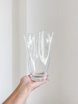 JESSIE » Vaso vetro trasparente H22/25 cm a ventaglio