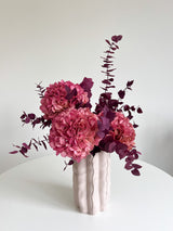 KICHI » Vaso multibuco tondo rosa