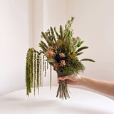 OSIRIS » Bouquet di fiori secchi e stabilizzati verde