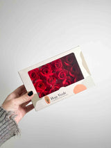 RICKY » Box of 12 white Rose mini flowers - 3cm diameter