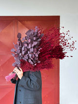 SILVIA » mazzo grande dalle tonalità del bordeaux