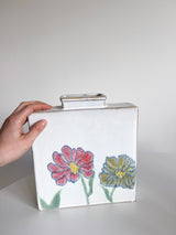 SKETCHY » vaso in ceramica rettangolare fiorito