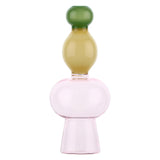 GOLIARD » Vaso in vetro monofiore top verde - 27,5cm