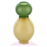 GOLIARD » Single flower glass vase green top - 27,5cm