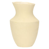 LONELLA » Oblique beige ceramic vase - 28cm