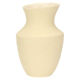 LONELLA » Oblique beige ceramic vase - 28cm