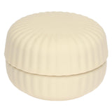 FREYA » Ivory scented candle IN ceramic container with lid - 5cm