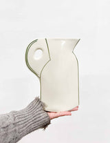 LEE » Ceramic vase with traits - 24cm