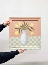 BLOOMIS » Dipinto su tela tulipani con cornice 50x50cm