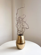 BRIGHTY » Vaso di metallo martellato oro H31cm - Bloomoon