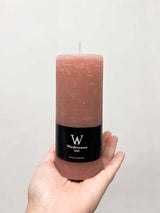 DALIA TRIS » Tris di candele rustiche rosa - Bloomoon