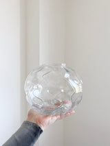 DUNE » Vaso vetro trasparente con effetto ondulato H17cm - Bloomoon