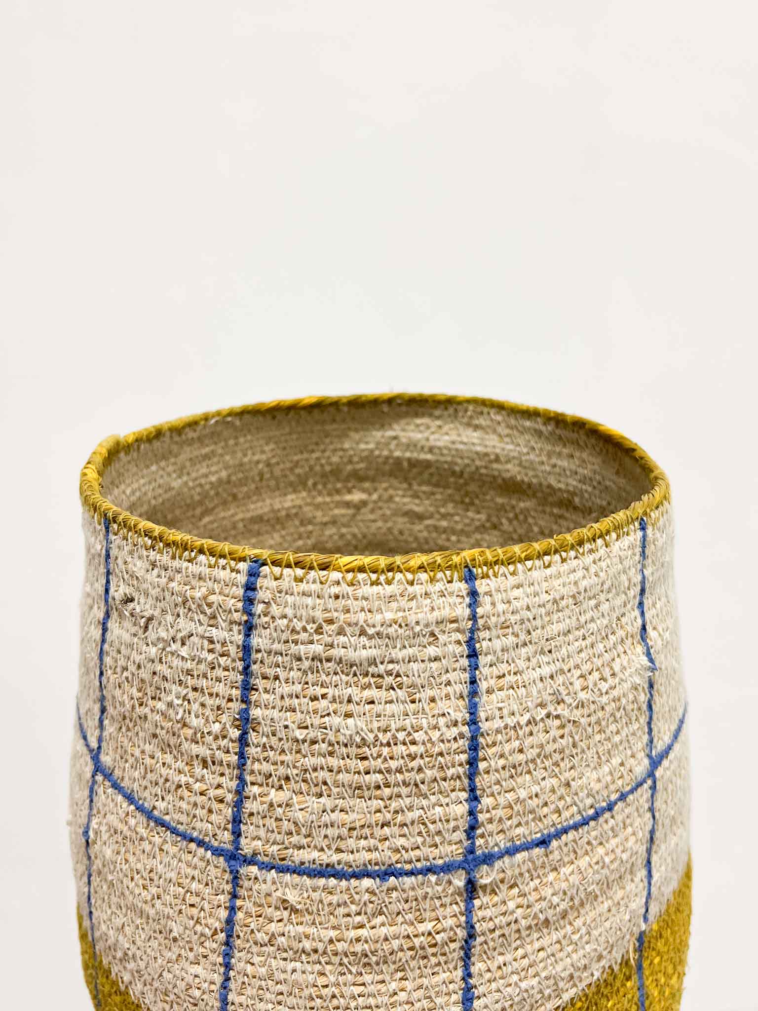 ELENA » Vaso in fibra naturale dipinto a mano - Bloomoon