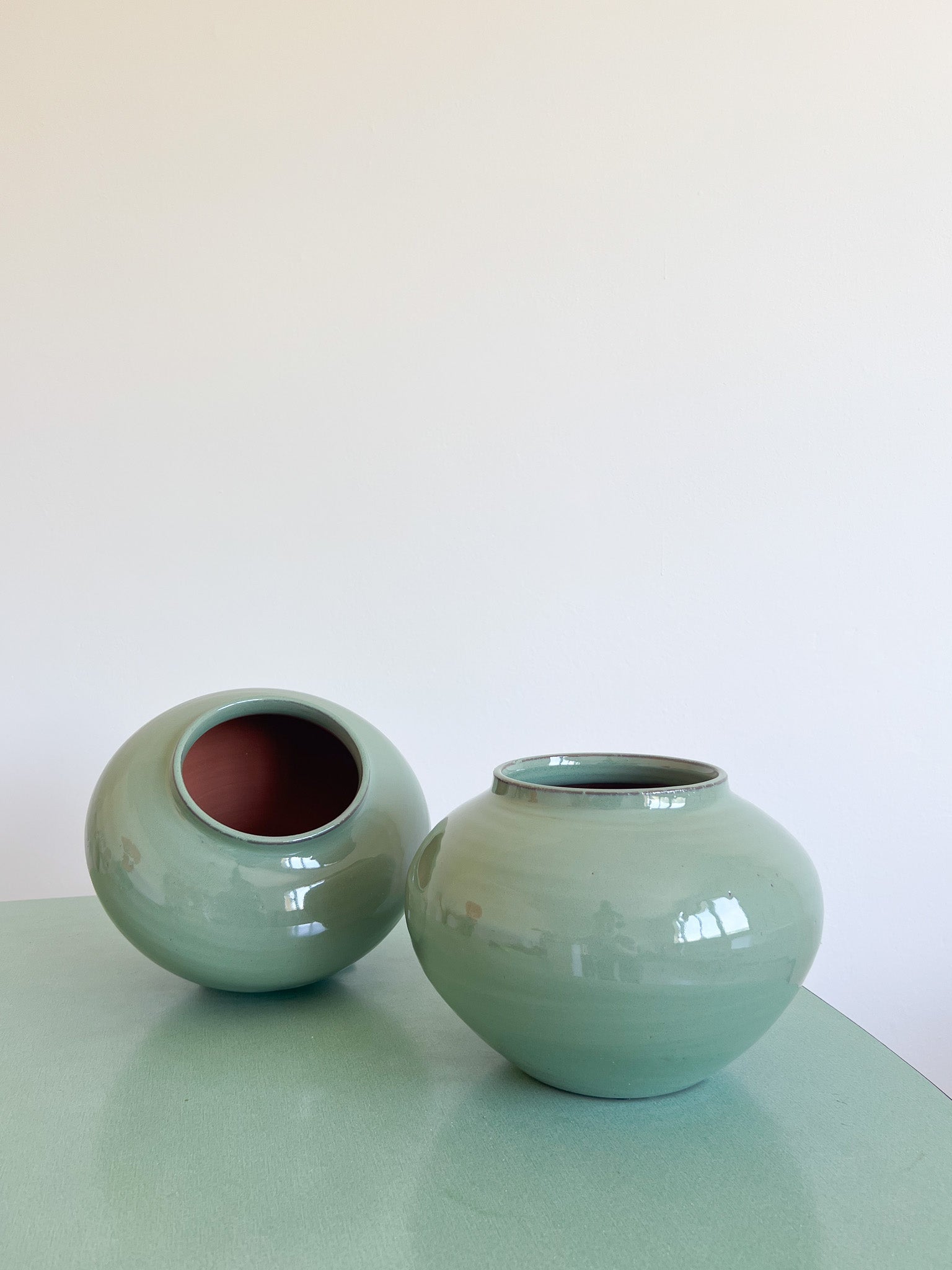 ESMA » Vaso di ceramica smaltato verde H20cm - Bloomoon